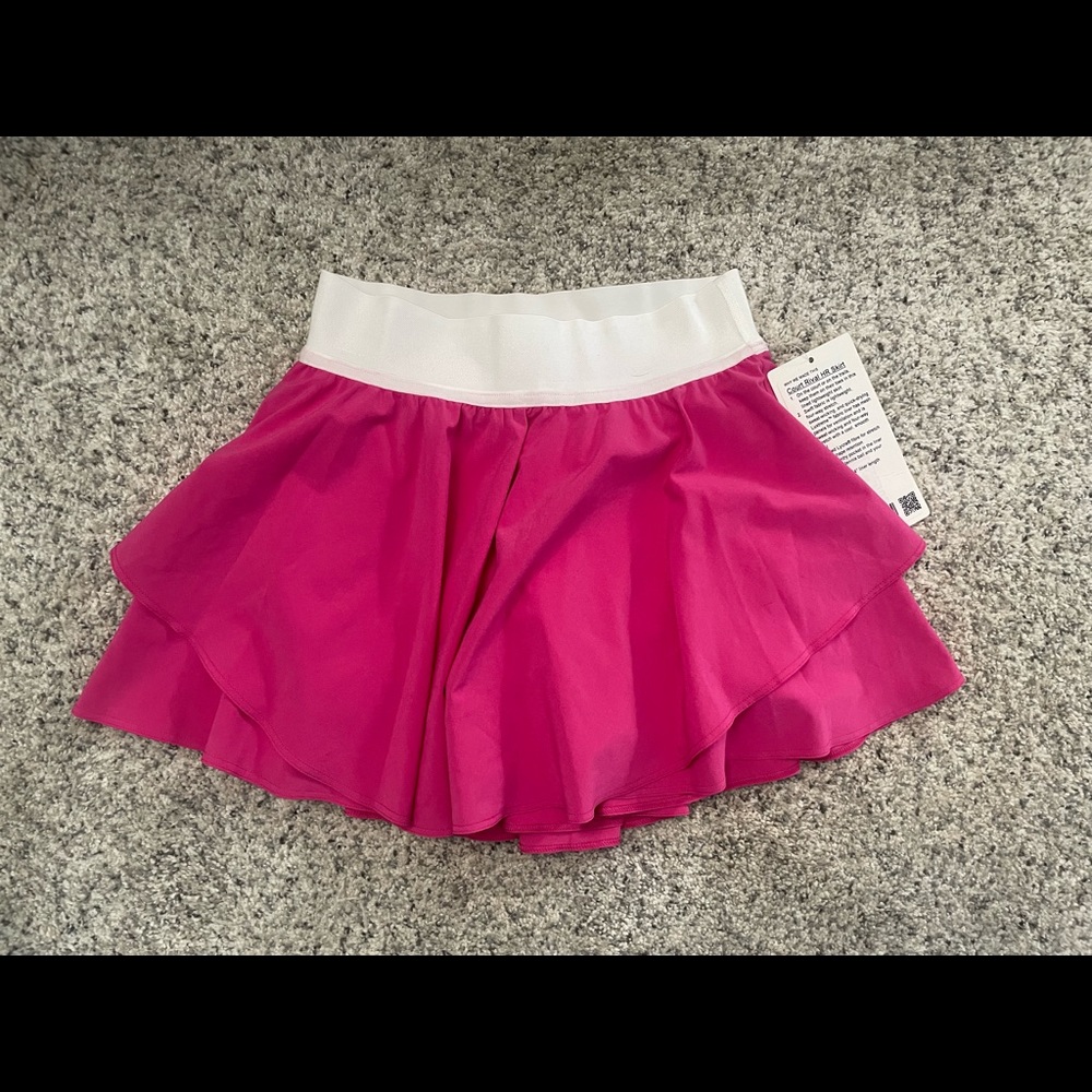Sonic pink court rival skirt lululemon size 2
